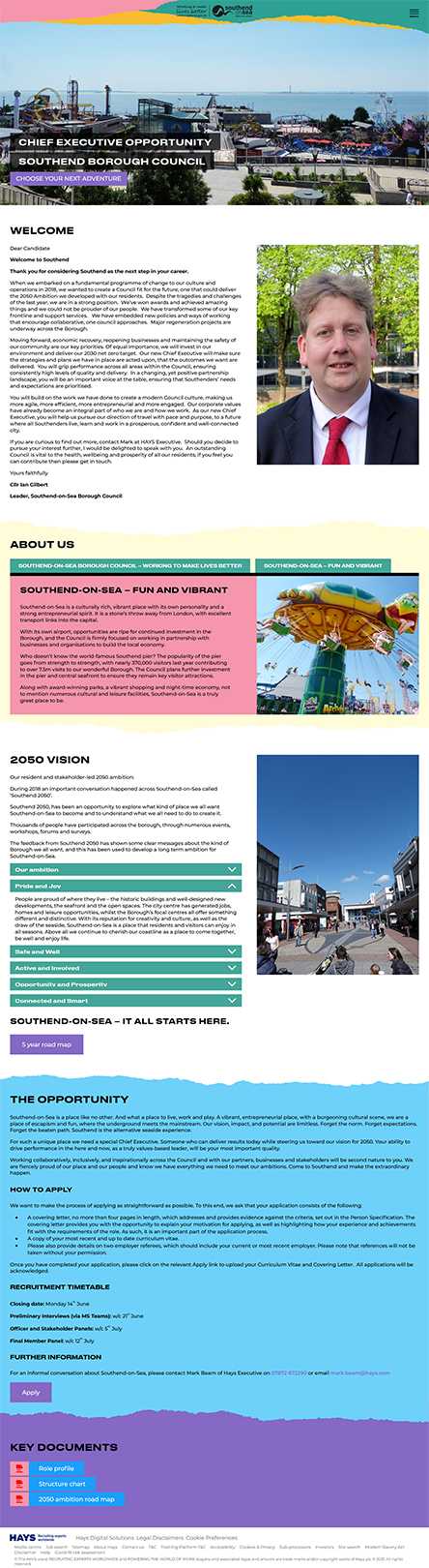 Southend Borough Council desktop image