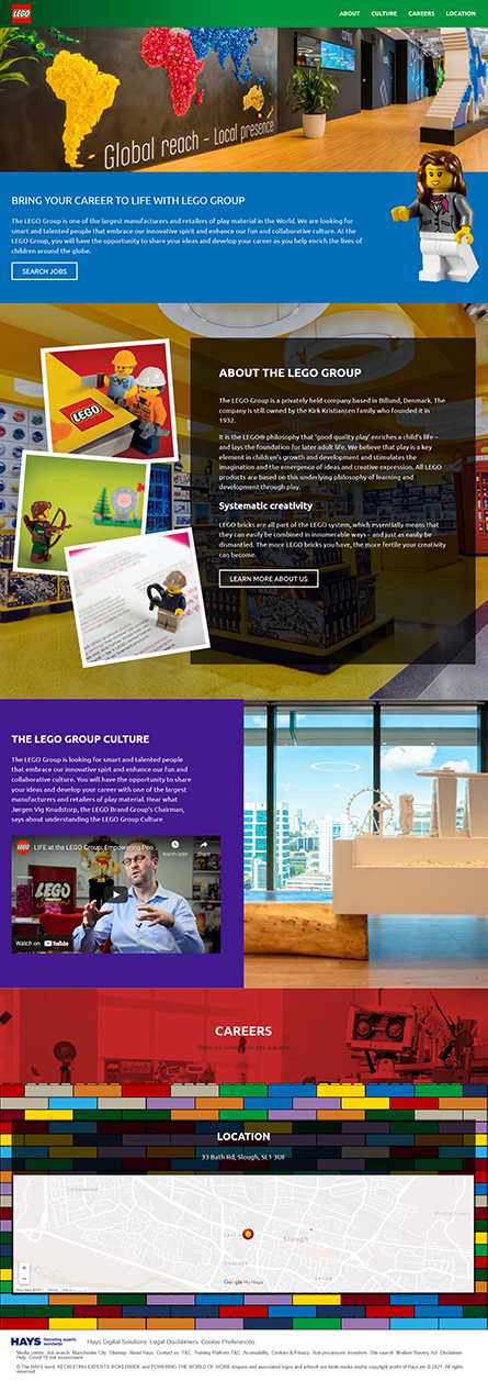 LEGO microsite desktop image